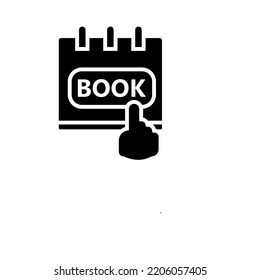 booking icon vector design templates 