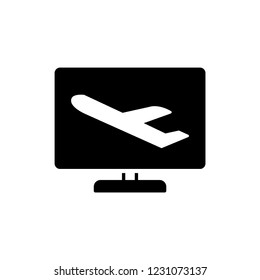 booking icon, vector illustration