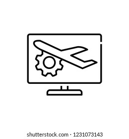 booking icon, vector illustration