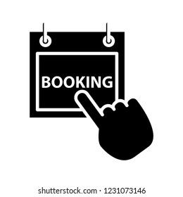booking icon, vector illustration