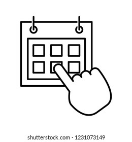 booking icon, vector illustration