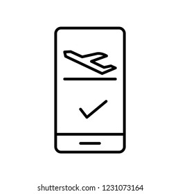 booking icon, vector illustration