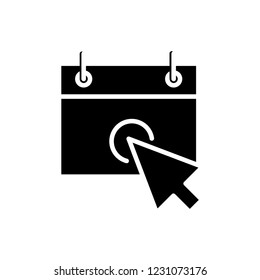 booking icon, vector illustration