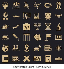 Booking icons set. Simple style of 36 booking vector icons for web for any design