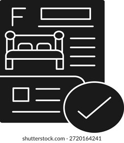 Buchungszeile, Vektorsymbol-Design