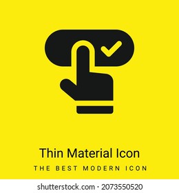 Archivo icono de material amarillo brillante mínimo