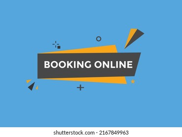 Booking online button. Online Booking