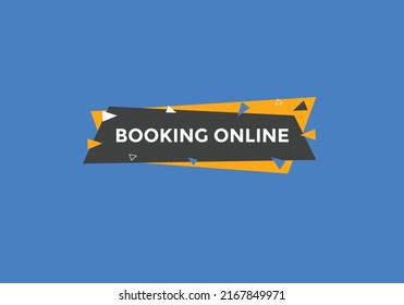 Booking online button. Online Booking