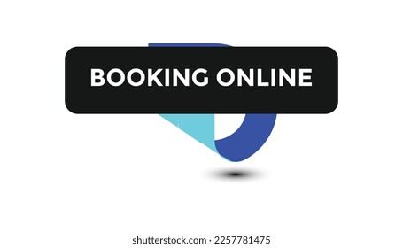 Reservieren Sie online Button Web-Banner Vorlagen. Vektorgrafik
