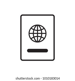 Booking, passport Vector. Illustration. Isolate on white background.