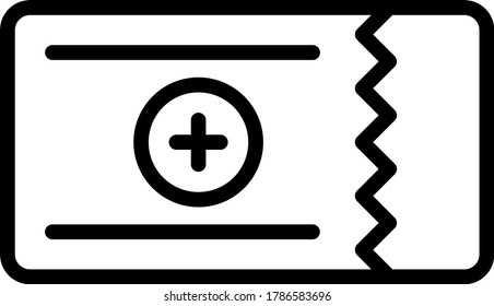 Booking Service Business Concept Vector Icon Design, Ticket Symbol on White background