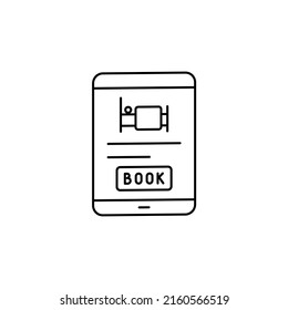 Reserva, Venta, Solicitud De Plantilla De Logotipo De Ilustración De Ilustración De Icono De Línea Delgada. Idóneo Para Muchos Fines.