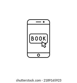 Booking, Ticket, Order Thin Line Icon Vector Illustration Logo Template. Suitable For Many Purposes.