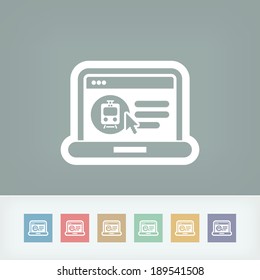 Booking train ticket on internet