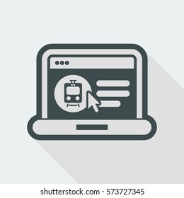 Booking train ticket on internet