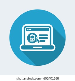 Booking train ticket on internet