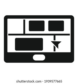 Booking trip icon. Simple illustration of booking trip vector icon for web design isolated on white background