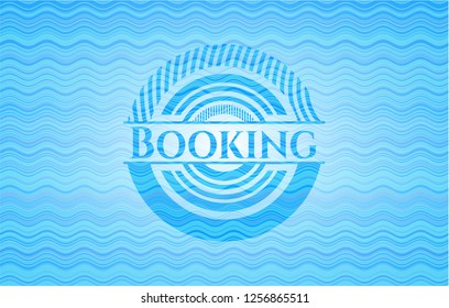 Booking water emblem.