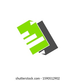 Bookkeeping Accounting data logo design template vector Isolated