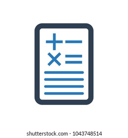 Bookkeeping / Calculator Icon
