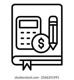 Bookkeeping Icon Element For Design
