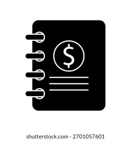 Eps de dibujo de línea de trazo editable de esquema de icono de contabilidad.