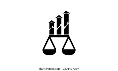 Bookkeeping logo template, high quality vector