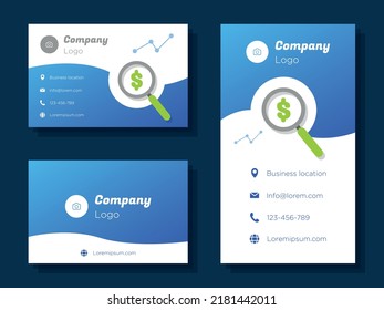Bookkeeping Service Digital Business Card Template, Financial Administrator Corporate Marketing Advertisement, Accountant Online Contact Invitation Card, Abstract Flyer, Creative Banner Design