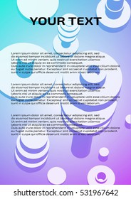booklet, brochure, pamphlet, leaflet.The technical design. Drawing.On an abstract shape of cylinders. Graphic design. Blue background.