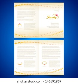 booklet catalog brochure folder jewelry bijouterie rings gold jewellery