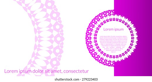 Booklet with circular pattern