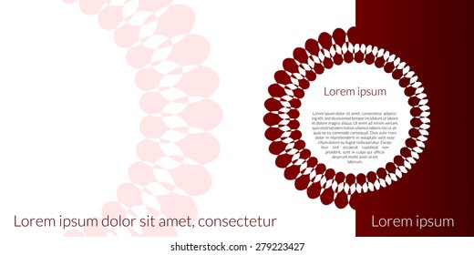 Booklet with circular pattern