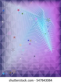 booklet, constellation over imaginative label.