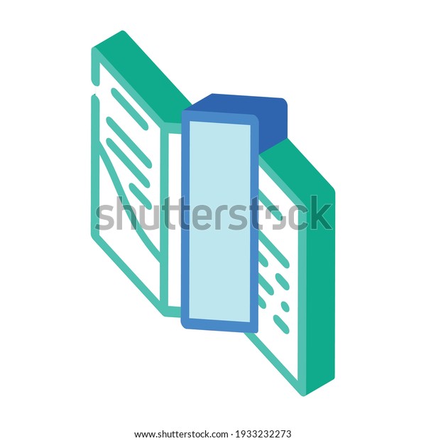 booklet with insert\
isometric icon vector. booklet with insert sign. isolated symbol\
illustration