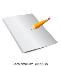 Booklet for notes with a pencil