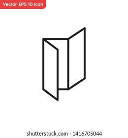 Booklet, paper symbol vector icon