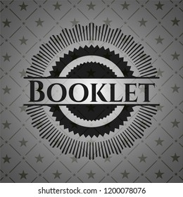 Booklet realistic black emblem