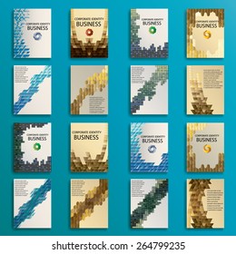 Booklet Template Design. Abstract  Catalog or  Brochure Folder.  Vector Modern Background. 