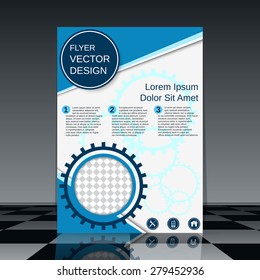 Booklet vector template. Brochure cover, magazine, flyer, banner, poster abstract design.