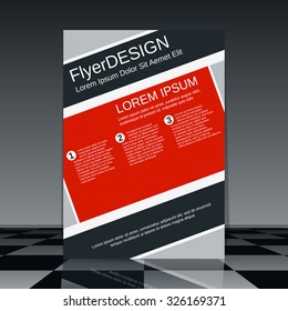 Booklet vector template. Brochure, mockup, business report, magazine cover, flyer, placard, banner, poster vector design. A4 format. Abstract geometric style background