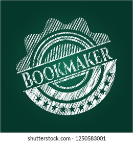 Bookmaker on blackboard