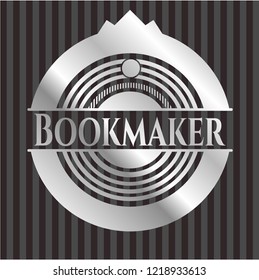 Bookmaker silvery emblem or badge