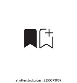 Bookmark Bookmark Add  App Icon Design Vector
