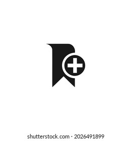 bookmark add black icon isolated white background 