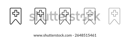 Bookmark add icon filled flat sign concept for web design.