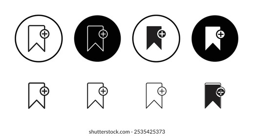 Marcador agregar icono Simple delgado contorno