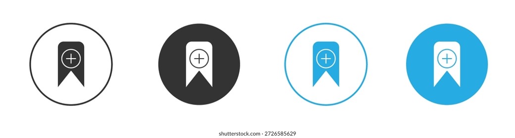 Bookmark add icons, for mobile concept and web design. vector illustration. EPS10