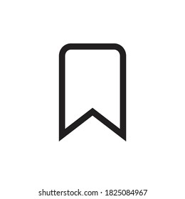 Bookmark App Icon Design Vector