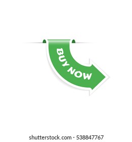 Bookmark arrow icon vector illustration. Vector ribbon stickers.