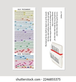 Bookmark for Bible studies Old and New Testaments